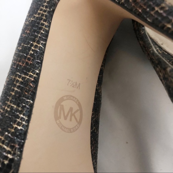 MICHAEL KORS Sequin Peep Toe Heels FREE SHIPPING! - Picture 8 of 11